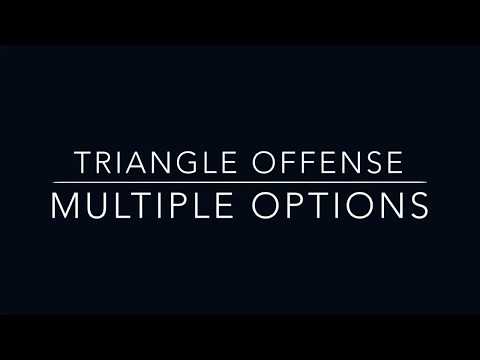 HALF COURT SET OFFENSE - LOS ANGELES LAKERS TRIANGLE OFFENSE - multiple options
