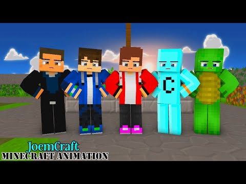 MAIZEN, CRAFTEE, MIKEY, EYSTREEM | GOMYGOMY DANCE | HERO TONIGHT | SHUFFLE DANCE Minecraft Animation