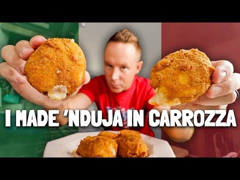 I made 'Nduja in Carrozza for the first time | *ITALIAN GRILLED CHEESE SANDWICHES* 🇮🇹🥪