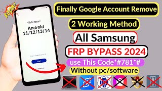 All Samsung New Update  Android 12/13/14 FRP bypass ADB Not Working Fixed | Samsung FRP Tool 2024