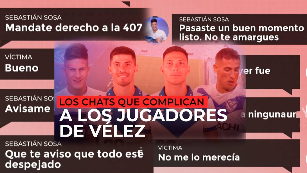 Los chats que complican a los jugadores de Vélez: la conversación entre Sosa y la víctima