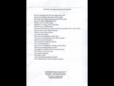 Alan Woxx - Love is An Emanation Of Death