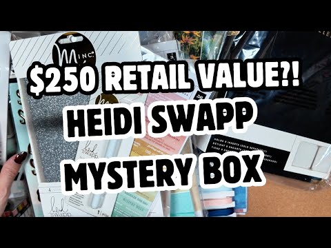$250 Retail Value?! Heidi Swapp & American Crafts MYSTERY BOX Unboxed