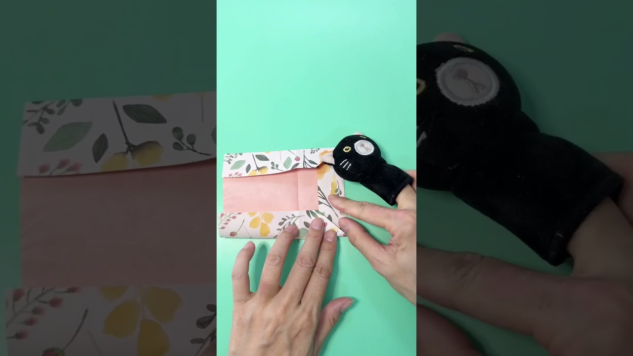 【折り紙1枚】のり不要！ 簡単な封筒の作り方