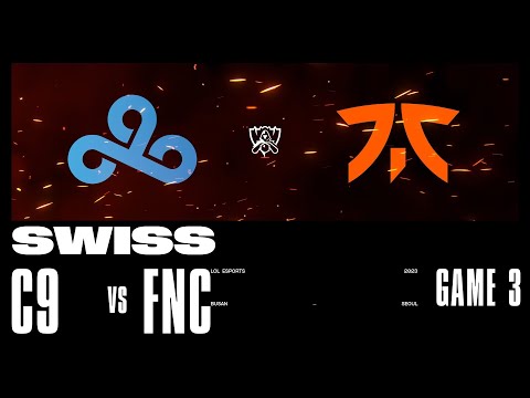 C9 vs. FNC - Game 3 | Swiss Stage | 2023 Worlds | Cloud9 vs Fnatic (2023)