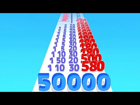 NUMBER MASTER vs COUNTY MASTERS Number Merge Run: Gameplay Walkthrough Android iOS (Math Games)