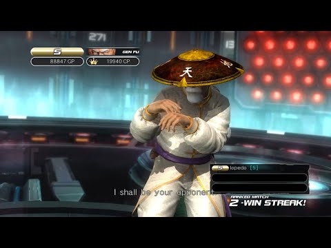 DOA5LR High level Hayate +fighting an SS tier character