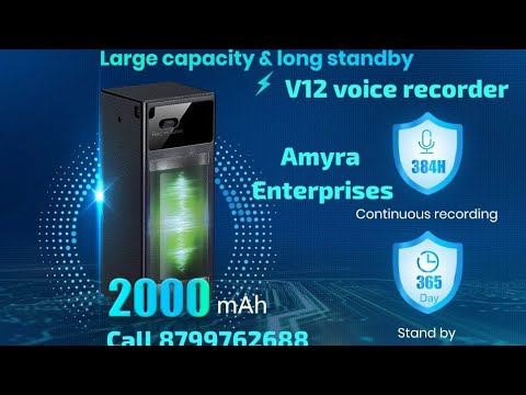 AE 4k Portable Mini Voice Activated Recorder Digital 32 Gb Inbuilt Memory