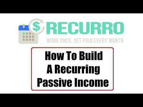 Recurro Review Bonus - How To Build A Recurring Passive Income Video