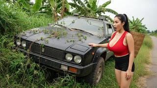 Genius Girl Helps CEO Rescue a Lamborghini LM002 After Crash on the Country Road – Can It Run?