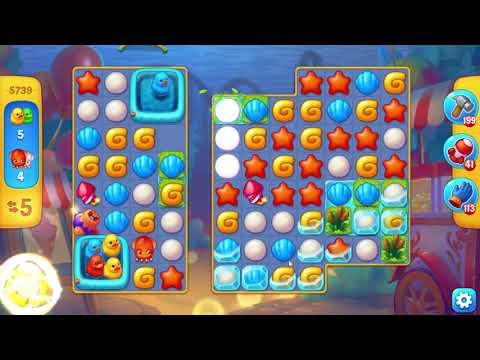 Fishdom 5739 Level - 19 moves - NO BooSTERS