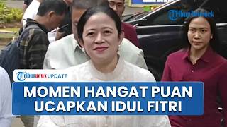 Momen Hangat Puan Maharani Hadiri Halalbihalal PDIP di Menteng dan Ucapkan Idul Fitri Pada Wartawan