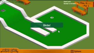 Playing Mini Golf - Kewlbox Flash Game