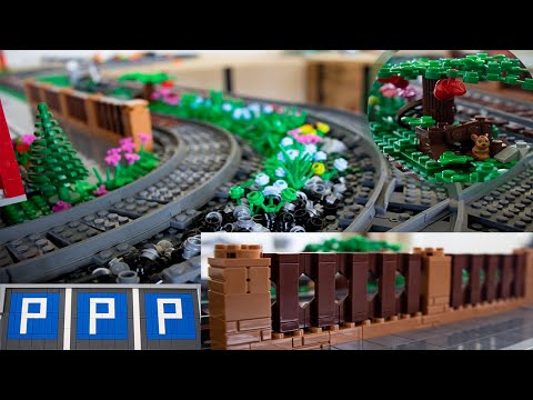 Lego Stadt (Teil 19) Der Lego zaun und die Grünfläche