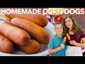 How To Make CORN DOGS Honey Corn Dog Recipe