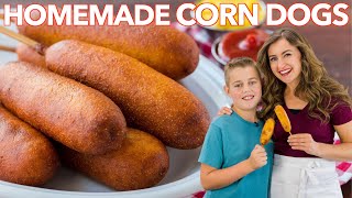 How To Make CORN DOGS | Honey Corn Dog Recipe