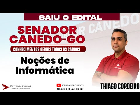 PREFEITURA CANEDO-GO: Noções de Informática para Concurso Público