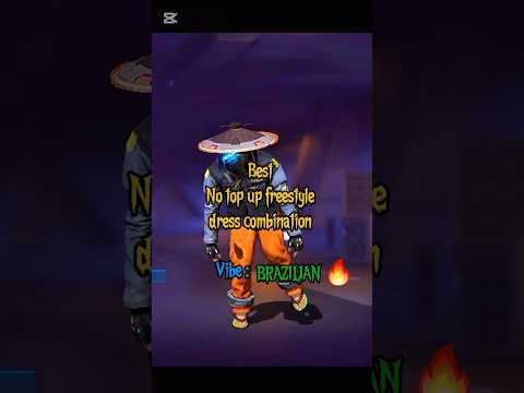 Best No top up freestyle🔥 dress combination freefire || Brazillian🇧🇷 dress combination freefire ||
