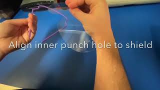 Eye protection PPE disposable setup