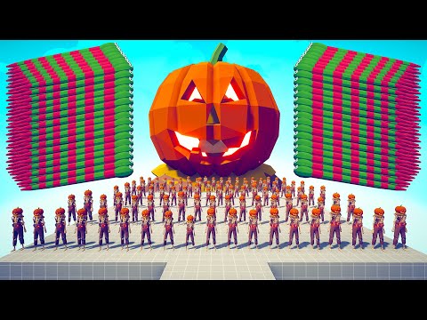 100x HALLOWEEN MONSTERS + GIANT vs EVERY DUO GODS - Totally Accurate Battle Simulator TABS
