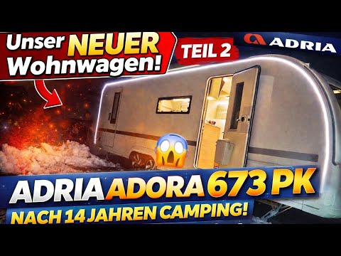 “We did almost everything differently! – Our Adria Adora 673 PK – Setting up Part 2”