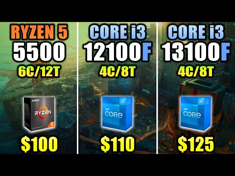 R5 5500 vs. i3-12100F vs. i3-13100F - Which CPU is Better Value for Money?