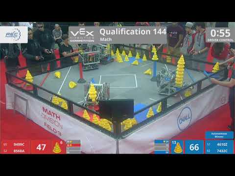 2018 VRC Math Q144 - 9409C 8568A vs 4610Z 7432C - 97 to 132