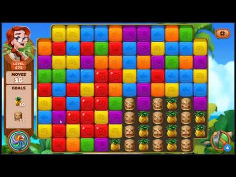 Lost Island Blast Adventure Level 472 - NO BOOSTERS 🏝️ | SKILLGAMING ✔️