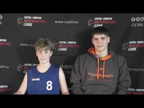 CEYBL U14, 7. 11. 2025, PRESS conference, BKM Iskra Svit - Thuringia Select Team