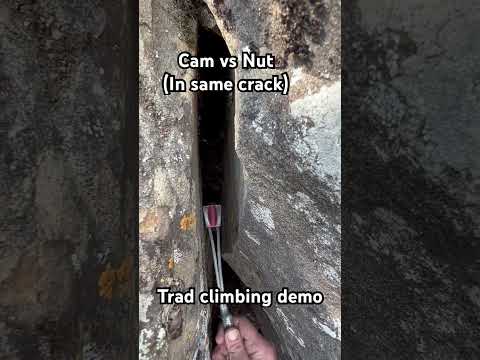 Always good to have options when placing trad gear on a climb. #climbing