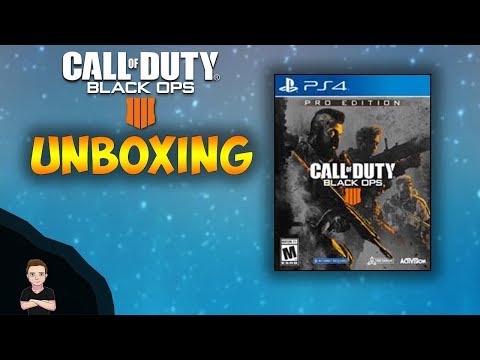 Unboxing the Call of Duty Black Ops 4 Pro Edition for Playstation 4