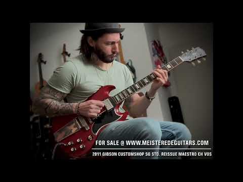 For sale @ www.MEISTEREDEGUITARS.com - 2011 Gibson CustomShop SG STD. Reissue Maestro cherry VOS