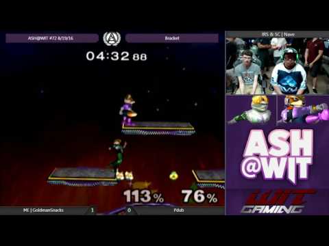 ME | GoldmanSnacks (Fox) vs Pdub (Sheik) - ASH@WIT #72 Melee Bracket