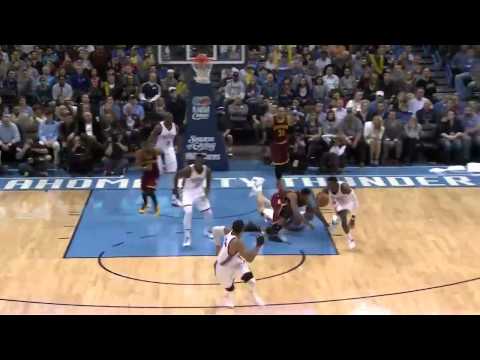 Russel Westbrook One-handed Dunk | Cavaliers vs Thunder | December 11, 2014 | NBA