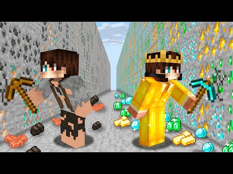 $1 POOR MINE vs $1,000,000 RICH MINE - Minecraft