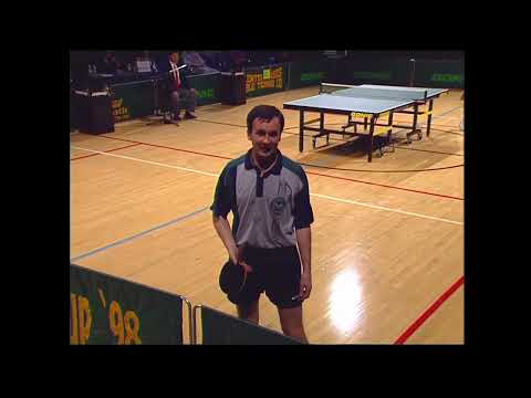 Gilbert Cup '98 #5 Group A: Andzej Grubba - Jan-Ove Waldner HD Version