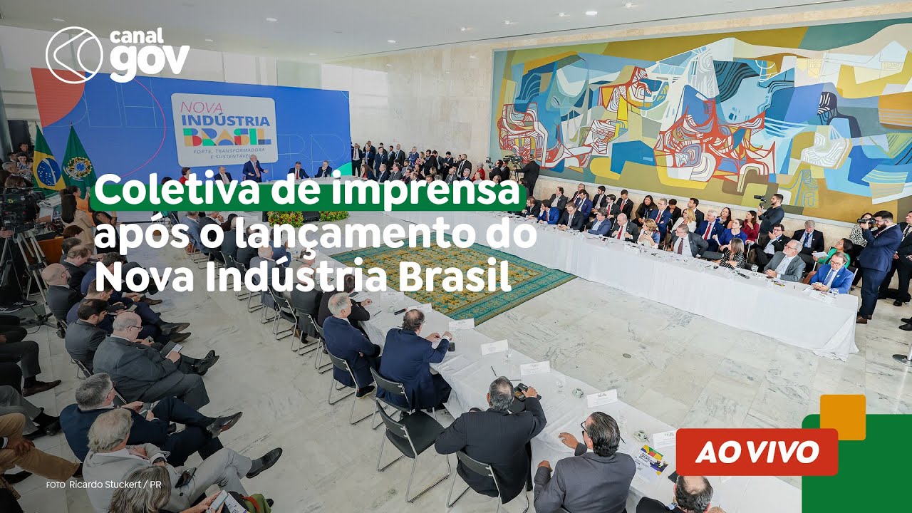 🔴 Coletiva de imprensa após o lançamento do Nova Indústria Brasil