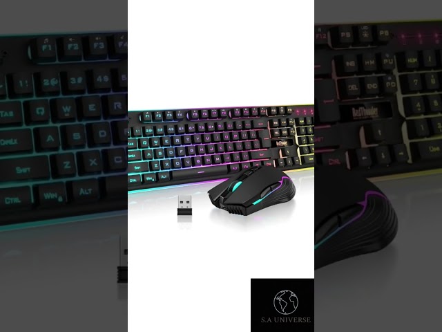 Vídeo relacionado con RedThunder K10 Juego 3 en 1 de Teclado, Ratón y Reposamuñecas de Cuero, Retroiluminación RGB + Tacto Mecánico, Teclas Anti-Ghosting + Ratón 7D 7200DPI, Layout Español, Compatible con PC/PS5/Xbox Negro