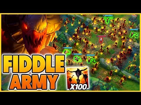 10 REWORKED FIDDLESTICKS IN ONE GAME (WE CREATE AN ARMY) - BunnyFuFuu | League Of Legends