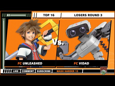 Mash Harder 13 - Losers Top 8 - Unleashed (Sora) VS Vidad (R.O.B) - Super Smash Bros. Ultimate