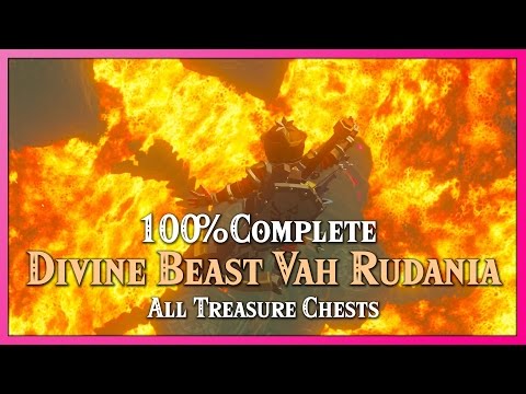 Zelda Breath of the Wild • Divine Beast Vah Rudania Dungeon • 100% Treasure Chests
