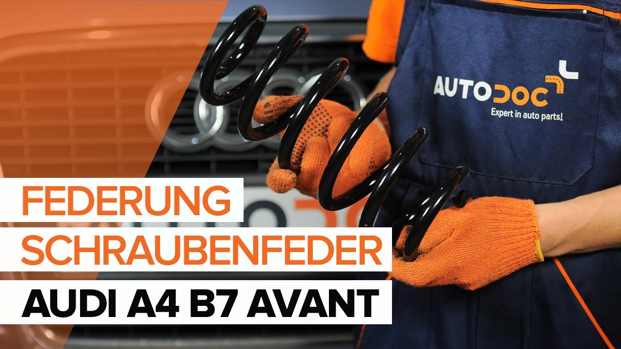 Wie Audi A4 B7 Avant Federn vorne wechseln - Schritt für Schritt Anleitung