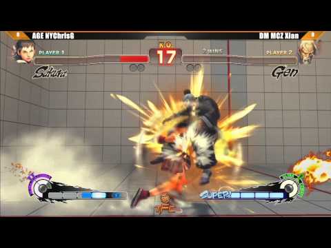 SSF4 AE2012 Loser's Final AGE NYChrisG vs DM MCZ Xian - The Fall Classic Tournament