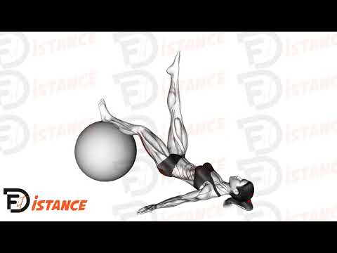 Exercice Leg curl unilatéral sur ballon (Swiss Ball)