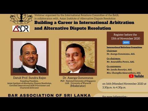 Building a Career in International Arbitration and Alternative Dispute Resolution