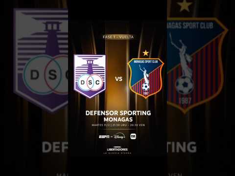 DEFENSOR SPORTING VS MONAGAS - COPA LIBERTADORES 2025 VUELTA FASE 1