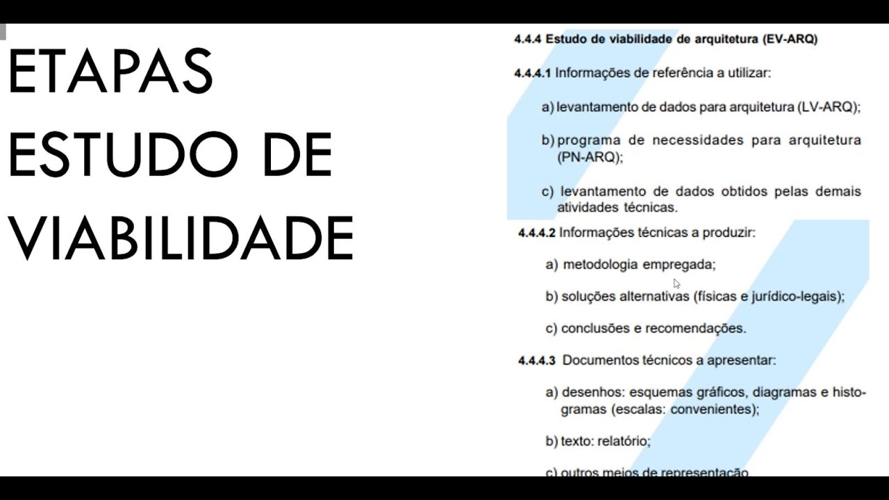 COMO ELABORAR UM ESTUDO DE VIABILIDADE