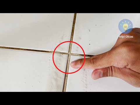 MISTURA PODEROSA para limpar REJUNTE ENCARDIDO sem fazer esforço!!