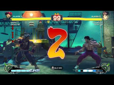 Tokido [Akuma] vs tiznow0202 [Fei] SSF4 Japanese Online Ranked Matches - TRUE-HD