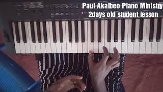 Excess Love - Mercy Chinwo - 2days old piano student attempt in key C